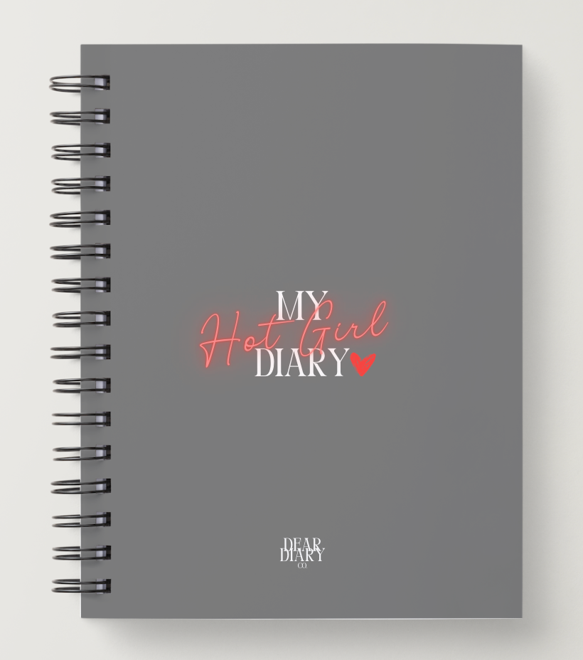 My Hot Girl Diary – 10 Week Guided Glow-Up Journal 🩶